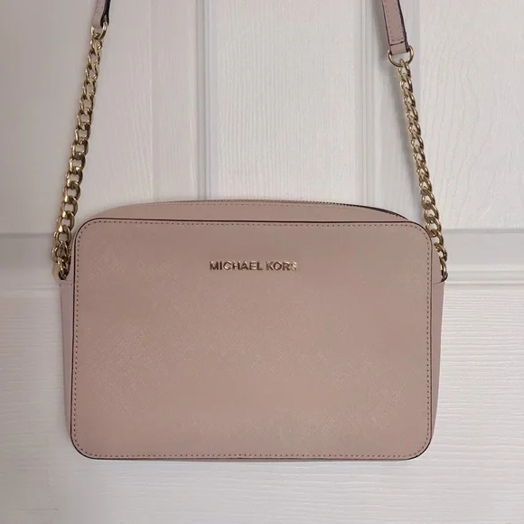 Michael Kors large Jetset crossbody pale pink - Picture 2 of 16